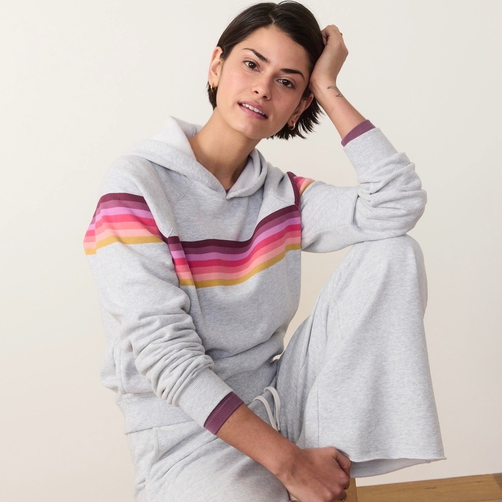 Marine Layer Cloud 9 Fleece Anytime Hoodie, Heather‎ Grey